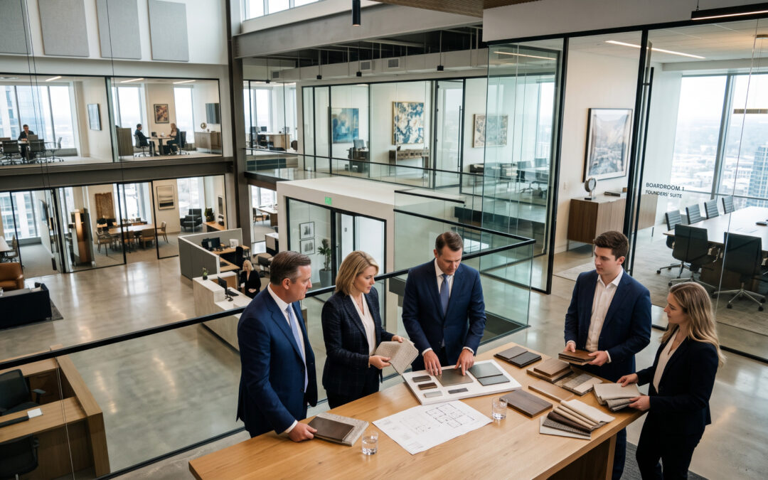 office interior of a premium wealth management company