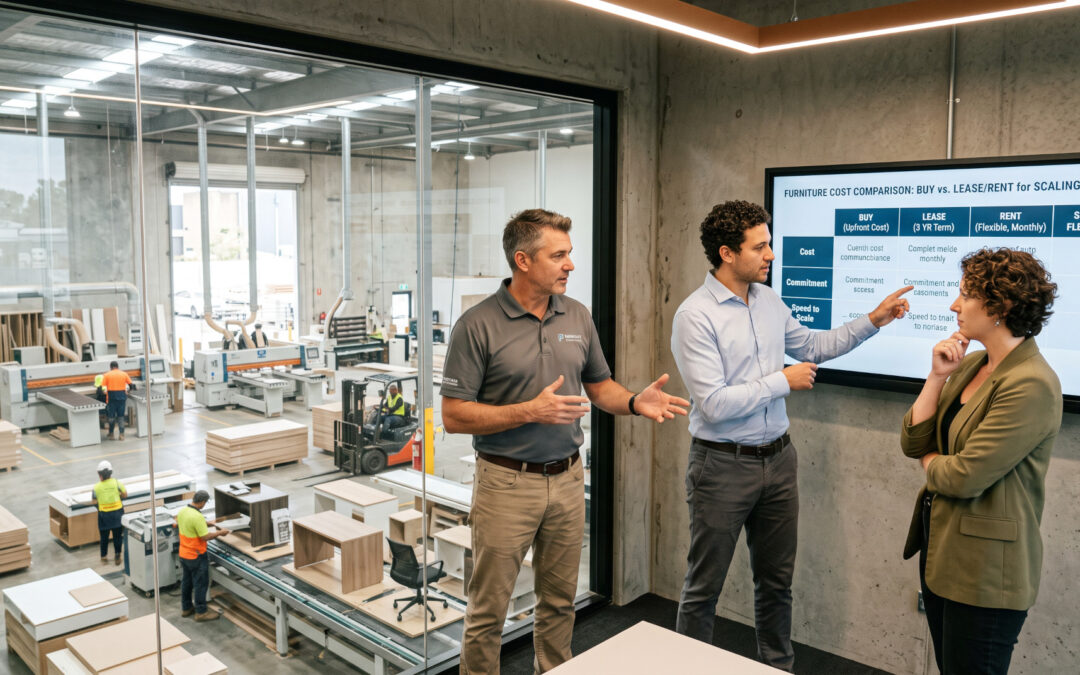 business owners consider buying or renting office furniture